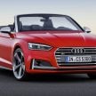 A5家族全新敞篷车，Audi A5 Cabriolet 与 S5 Cabriolet。