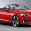 A5家族全新敞篷车，Audi A5 Cabriolet 与 S5 Cabriolet。