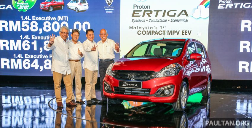 Proton Ertiga 本地上市，全新六人座 MPV 加入战围，获 ASEAN NCAP 4星评价，三等级，新车售价从RM59k起！ 14319