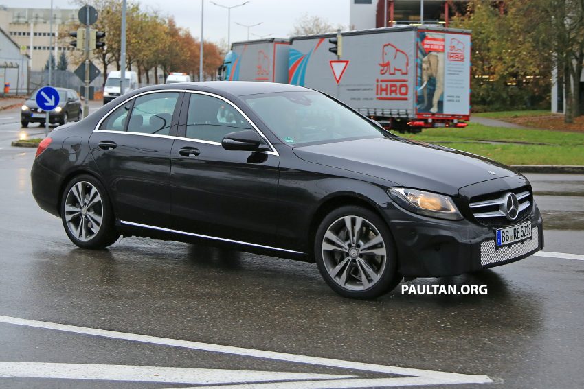 小改款 Mercedes-Benz C-Class ，欧洲捕获公路测试照。 14802