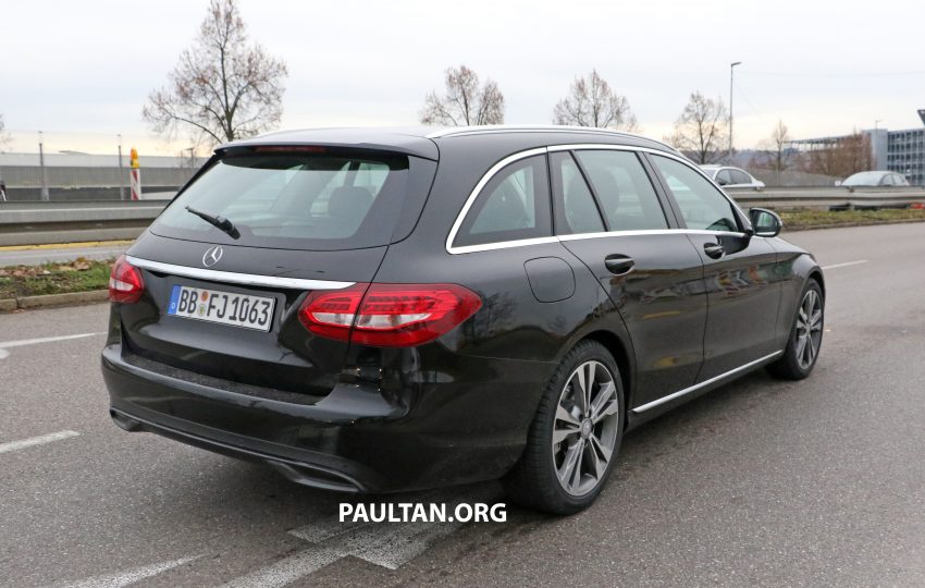 小改款 Mercedes-Benz C-Class ，欧洲捕获公路测试照。 14788