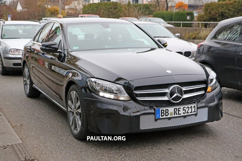 小改款 Mercedes-Benz C-Class ，欧洲捕获公路测试照。 14791