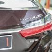 小改款 Toyota Corolla Altis 上市，新车价格保持不变！