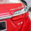 小改款 Toyota Corolla Altis 上市，新车价格保持不变！