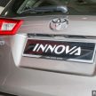 全新 Toyota Innova 本地上市，三等级售价从RM105k起。