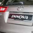 全新 Toyota Innova 本地上市，三等级售价从RM105k起。