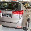 全新 Toyota Innova 本地上市，三等级售价从RM105k起。