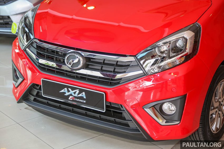 小改款 Perodua Axia 实车曝光，展销室即日起可供赏车。 18050