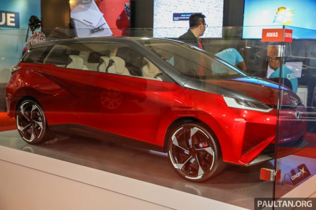 秀出自家设计实力，Perodua 展示Concept X 概念车型。