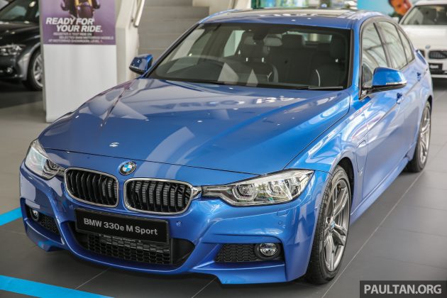 新车图集：BMW 330e M Sport，极富战斗气息的外型！