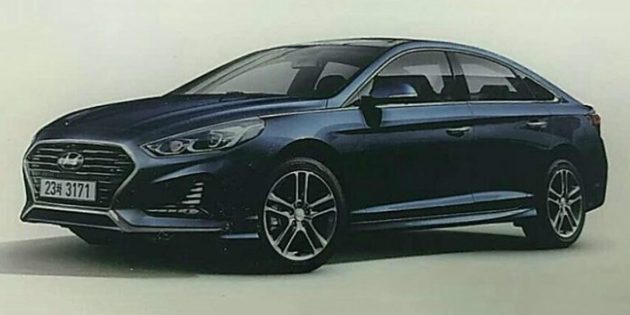 网上流出 Hyundai Sonata 小改款实车照,更动感前卫。