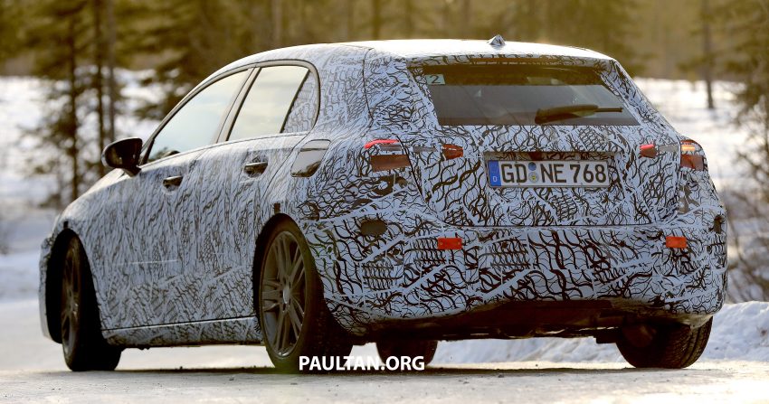 全新 Mercedes-Benz A-Class 雪地测试谍照，明年问世。 22097