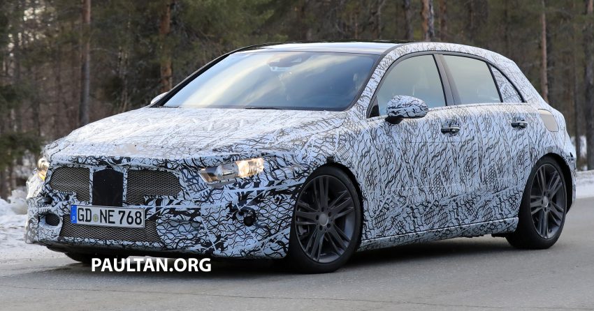 全新 Mercedes-Benz A-Class 雪地测试谍照，明年问世。 22091