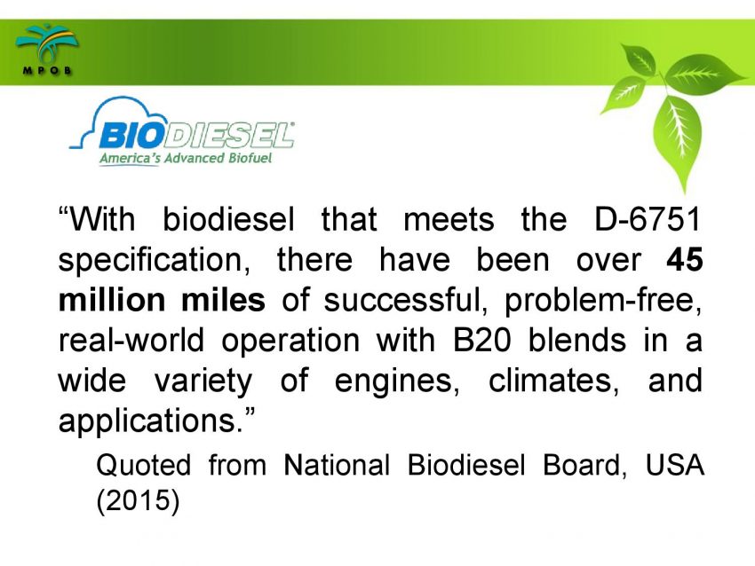 B10 生物柴油计划－让棕油专家来解答您对的疑问。 21467