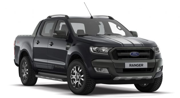 限量版 Ford Ranger Wildtrak，黑色涂装，售价RM142k。