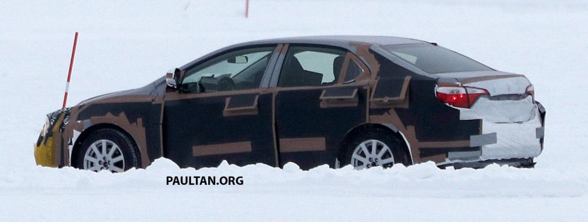 全新 Toyota Corolla 积极开发，国外雪地测试谍照曝光。 21895