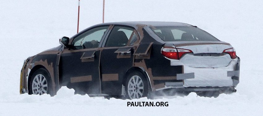 全新 Toyota Corolla 积极开发，国外雪地测试谍照曝光。 21897