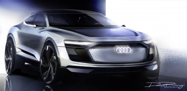Audi e-tron Sportback Concept 发布前再释出预告图！