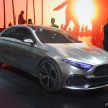上海车展：Mercedes-Benz A-Class Sedan 概念车实拍。