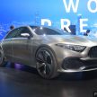 上海车展：Mercedes-Benz A-Class Sedan 概念车实拍。