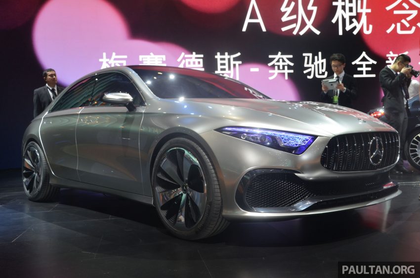 上海车展：Mercedes-Benz A-Class Sedan 概念车实拍。 26964