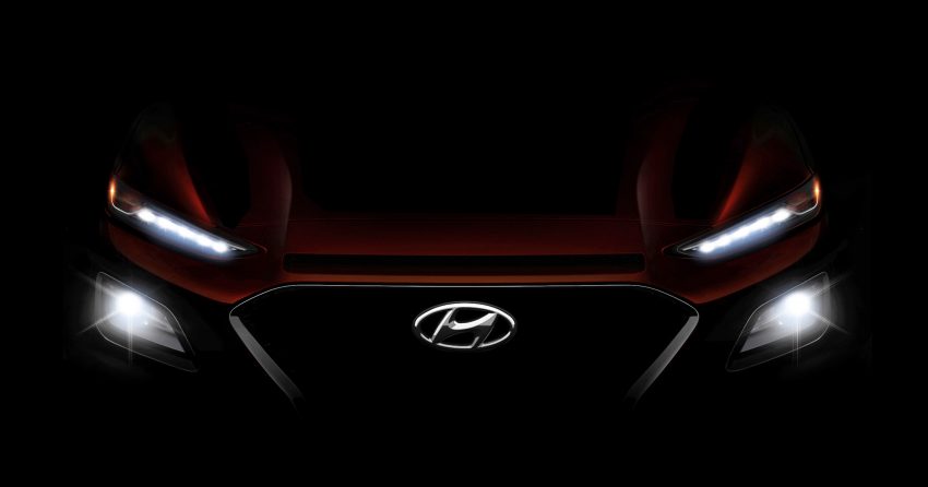 原厂发布 Hyundai Kona 官方宣传图，定位入门型SUV。 27898