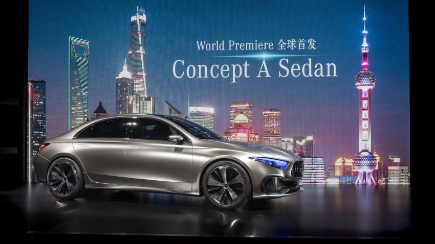 Mercedes-Benz A-Class Sedan 概念车，上海正式发布。 26145