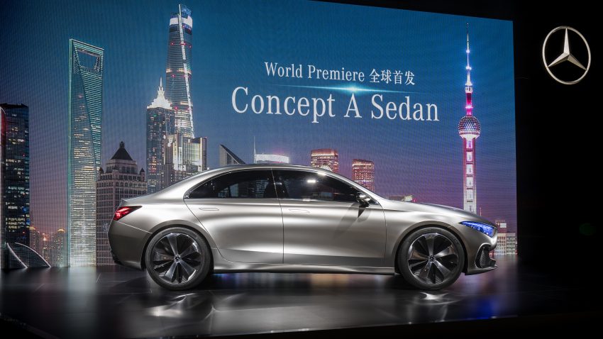 Mercedes-Benz A-Class Sedan 概念车，上海正式发布。 26146