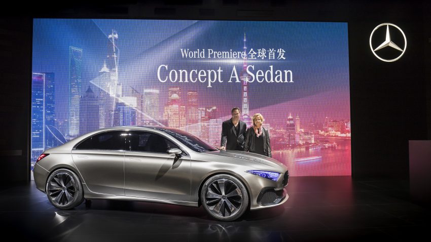Mercedes-Benz A-Class Sedan 概念车，上海正式发布。 26152