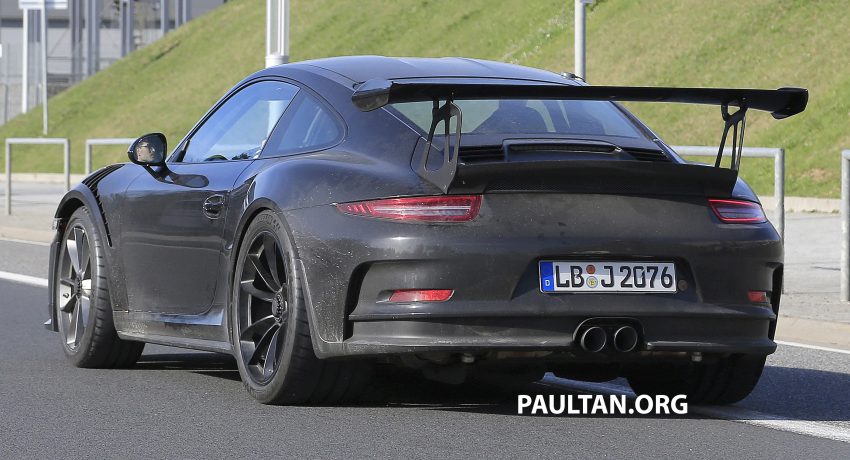 Porsche 911 GT3 RS 小改款测试谍照曝光，几乎无伪装！ 23964