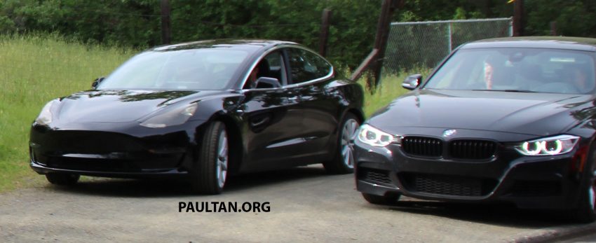 Tesla Model 3 谍照：真的没有仪表板，中间荧幕更大！ 24807