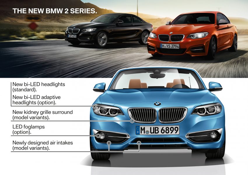 小幅度升级, BMW 2 Series Coupe , 敞篷版及M2小改款！ 29499