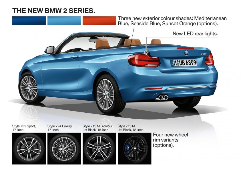 小幅度升级, BMW 2 Series Coupe , 敞篷版及M2小改款！ 29500