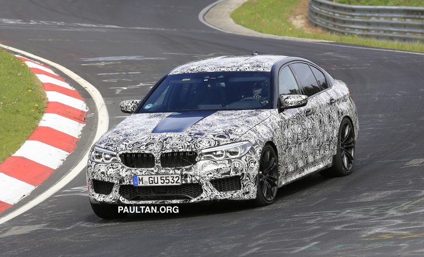 全新 BMW M5 开上纽柏林测试，零百加速将低于3.5秒。 29977