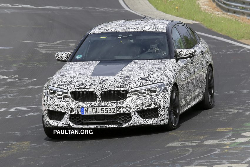 全新 BMW M5 开上纽柏林测试，零百加速将低于3.5秒。 29986