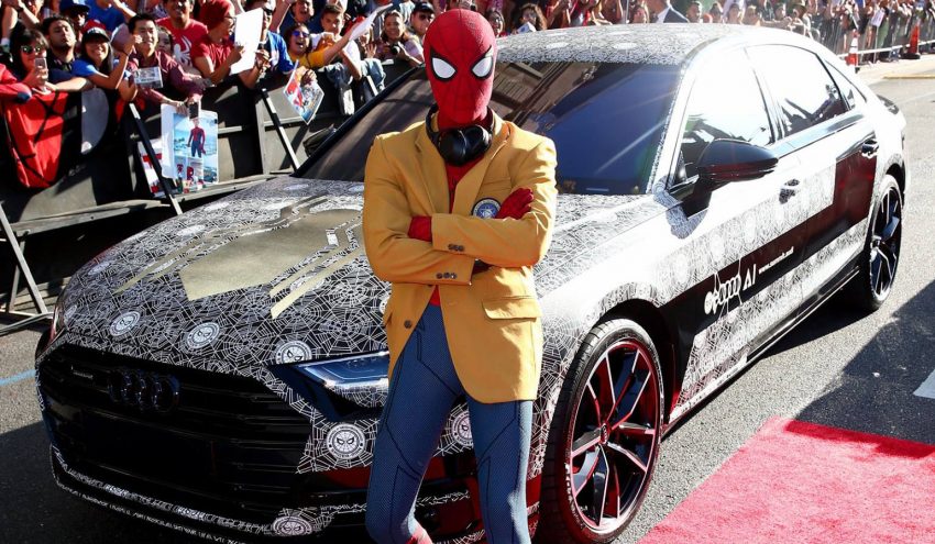 蜘蛛侠电影全球首映会，Audi A8 载着主角霸气登场。 34218