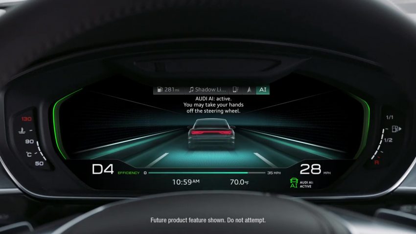 原厂再释新宣传视频, 蜘蛛侠开全新 Audi A8 考驾驶执照 ! 33372
