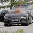 全新 Audi A7 测试途中突然起火，20分钟被烧只剩车架。