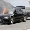 全新 Audi A7 测试途中突然起火，20分钟被烧只剩车架。