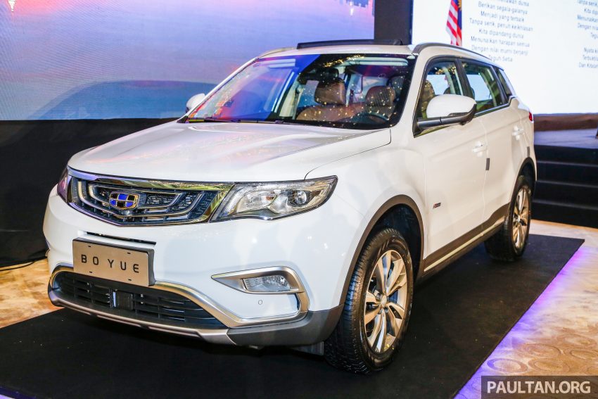 DRB-Hicom 与吉利签约现场，吉利博越 SUV 公开展示。 33903