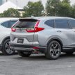 汽车图集：Honda CR-V 四代和五代新旧车型外观对比。