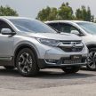 汽车图集：Honda CR-V 四代和五代新旧车型外观对比。