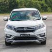 汽车图集：Honda CR-V 四代和五代新旧车型外观对比。