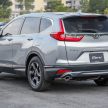 汽车图集：Honda CR-V 四代和五代新旧车型外观对比。