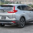 汽车图集：Honda CR-V 四代和五代新旧车型外观对比。