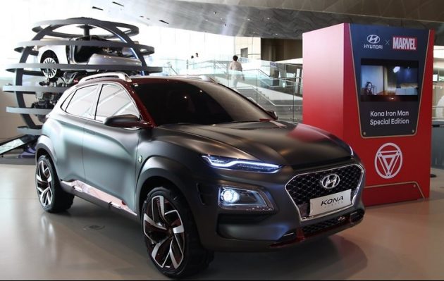 Hyundai与Marvel合作, 推出 Kona Iron Man 特别版车型。