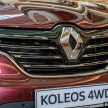图集：Renault Koleos 4WD 四驱版正式在大马市场贩售。