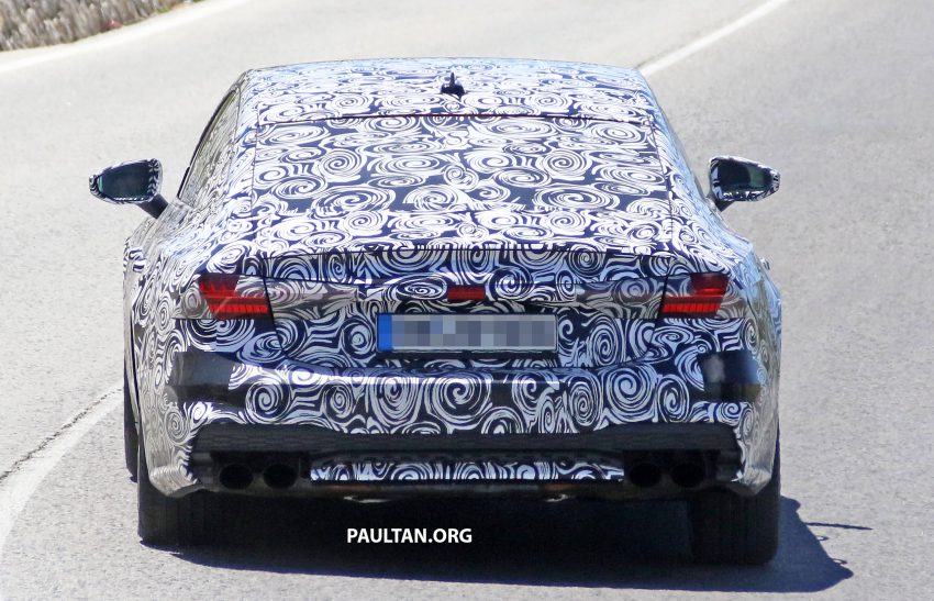 谍照：全新 Audi S7 伪装路测照曝光，预计2018年面市。 35411