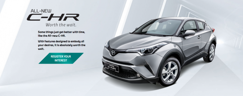 原厂官网开放让兴趣者注册，Toyota C-HR 真的要来了！ 37143