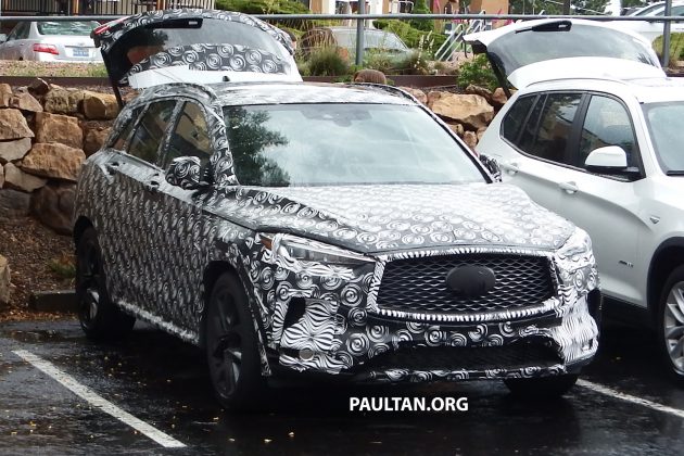 谍照：全新 Infiniti QX50 内饰曝光，预计明年面市发售。
